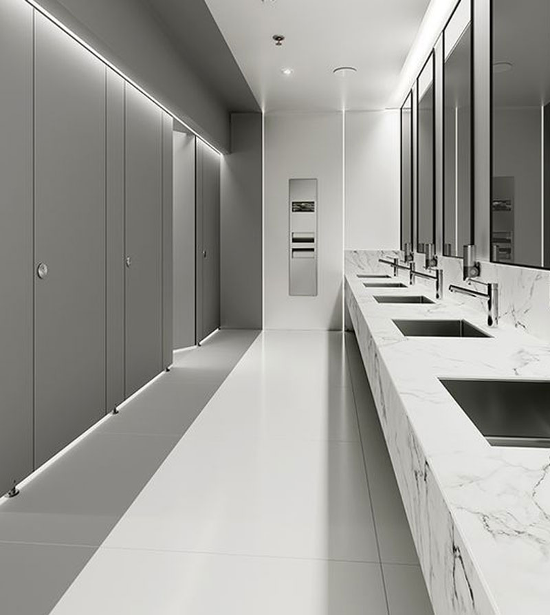 Vách ngăn nhựa 2 mặt thẩm mỹ và tiết kiệm cho thiết kế hiện đại